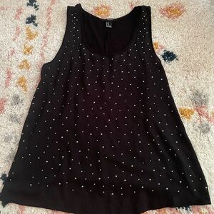 Forever 21 black stud tank top